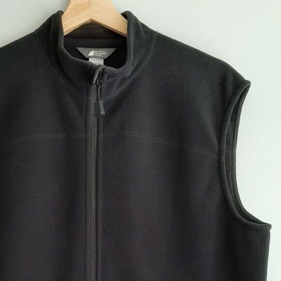 MEC Polartec Full-Zip Fleece Vest Black Sz XL - Picture 5 of 11
